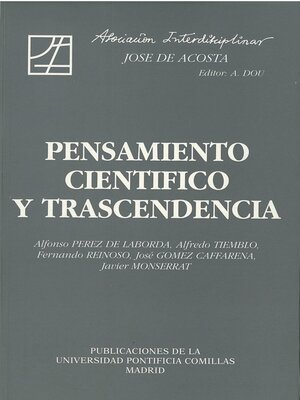 cover image of Pensamiento científico y trascendencia
